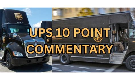 UPS 10 Point Commentary (New version 2020 to 2022) 